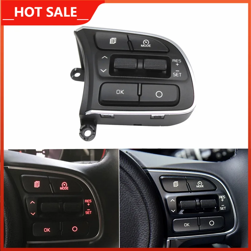 프리미엄 품질 블루투스 폰 크루즈 컨트롤 볼륨 스티어링 휠 단추, 기아 K5 스포티지 QL 2016 2017 2018 2019 