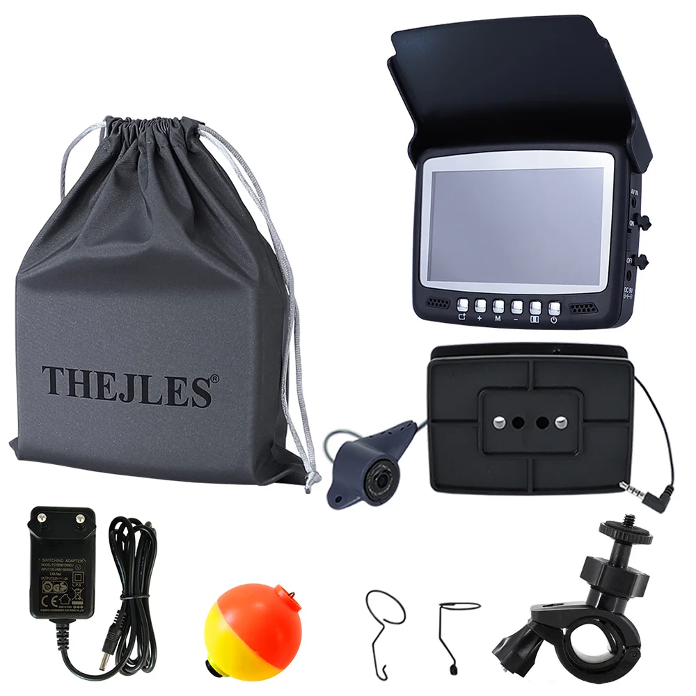 New 4.3 Inch IPS Monitor Fish Finder For Fisherman HD 1000 Line Ice Fishing Camera With 8 Infrared Lights Can Turn ON/OFF
