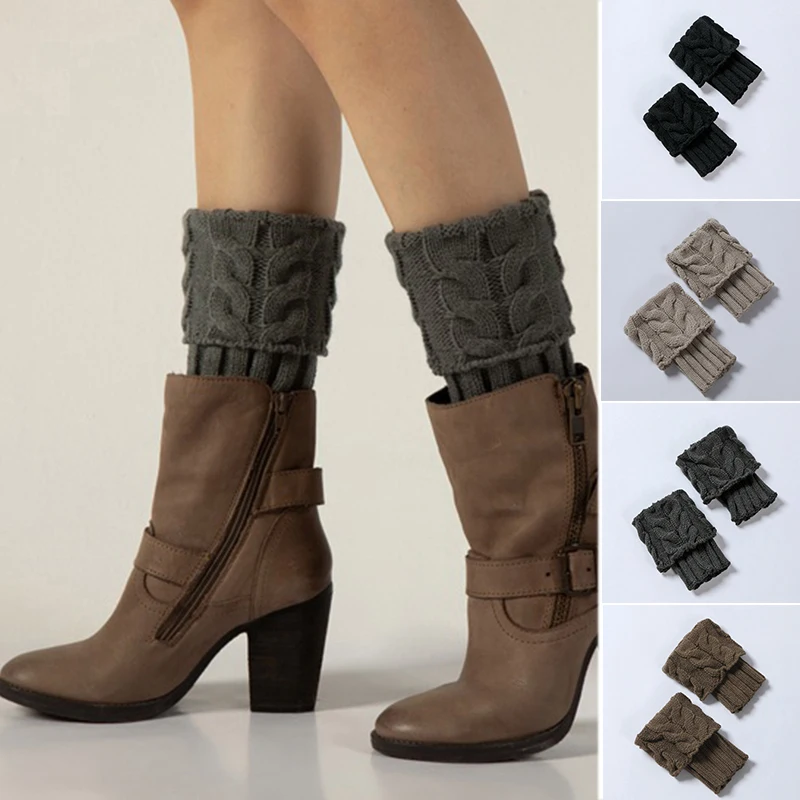 Women's Leg Warmer Boot Socks Leg Sleeves Crochet Boot Cuffs Short Boot