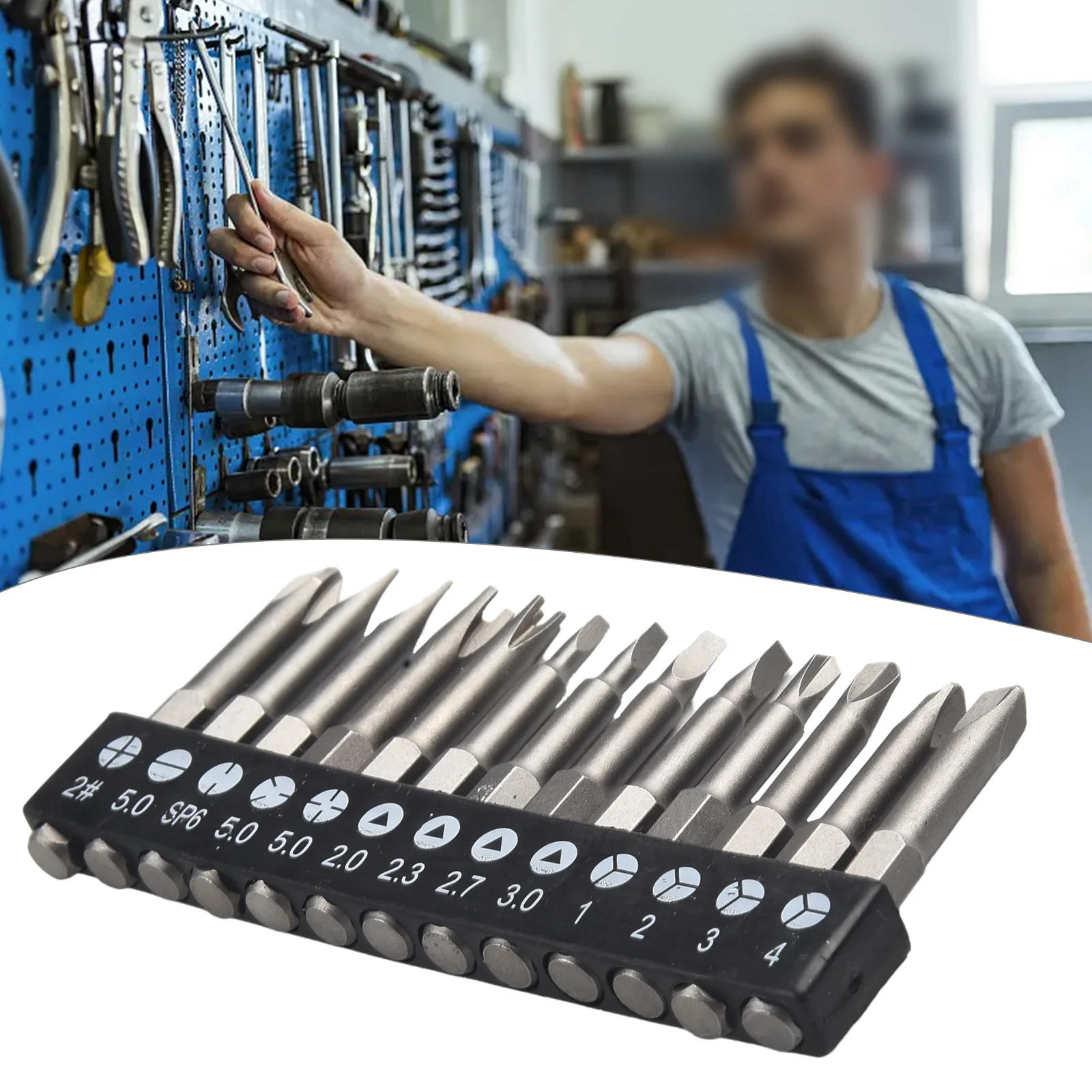 

13pcs Special-Shaped Screwdriver Set PH2 50mm U Y Shape Triangle Magnetic Batch Head Screwdriver Bit Repair Hand Tools Accessory