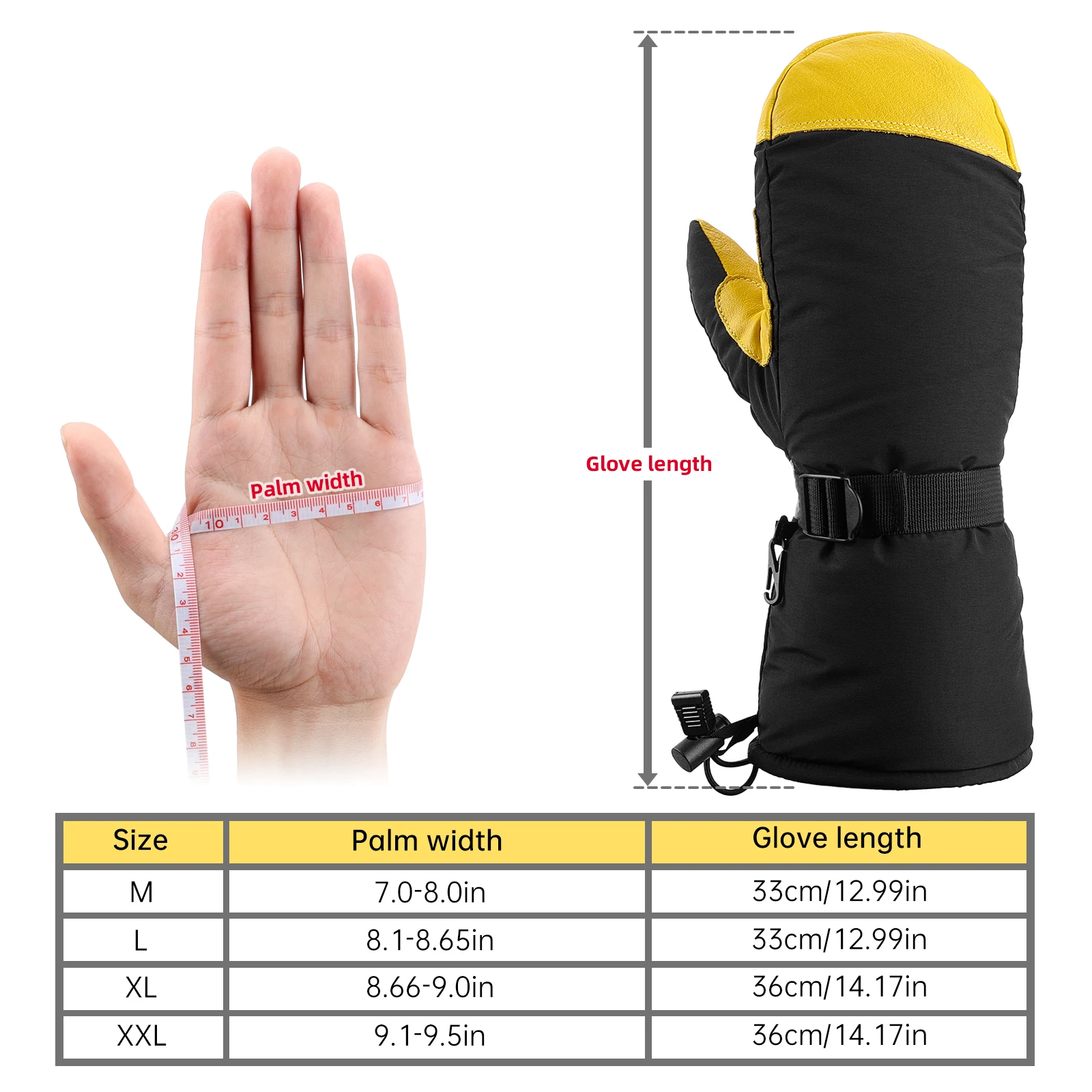 Рисунок 6 - Профессиональные Зимние лыжные перчатки OZERO