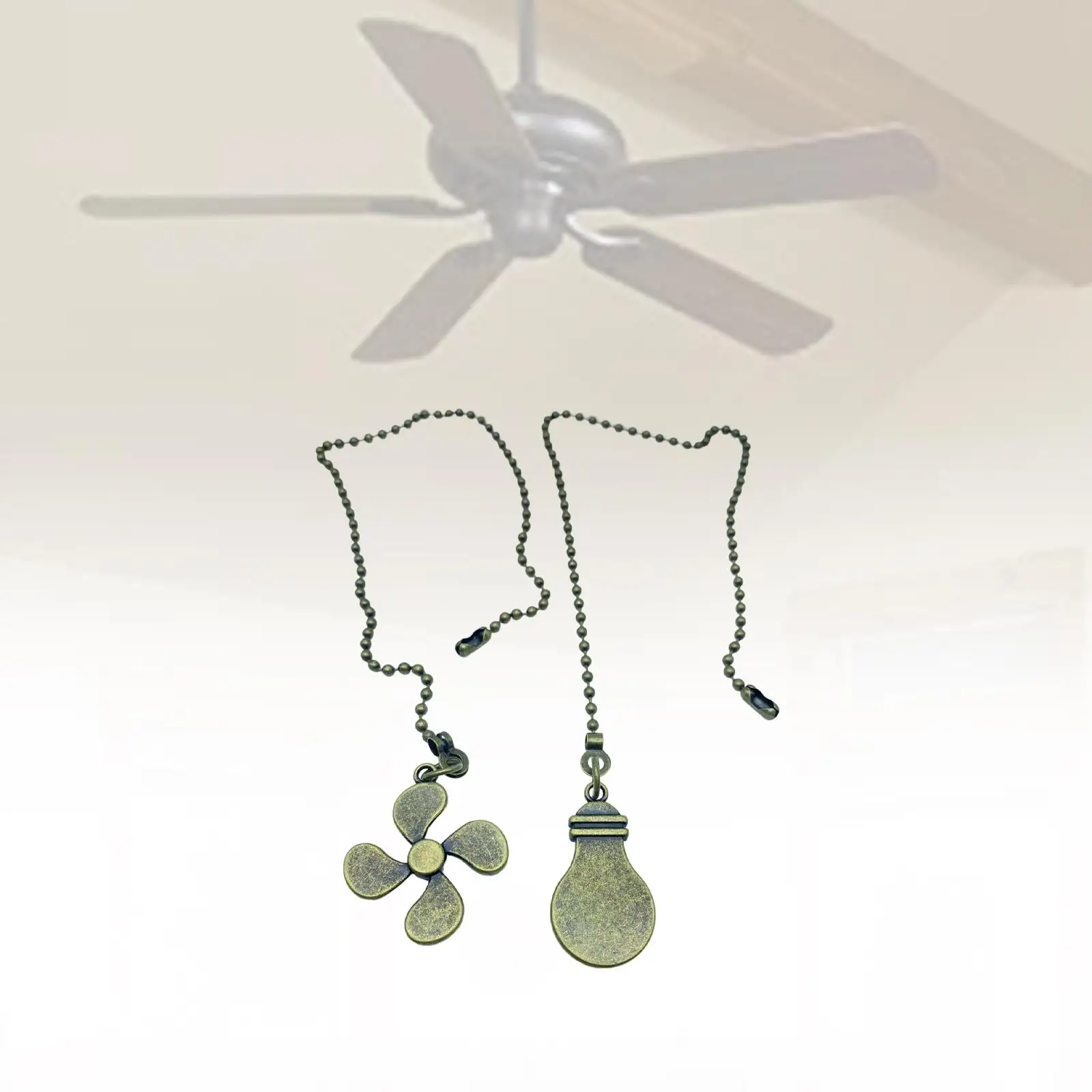 Ceiling Fan Pull Chain Ornaments Fan Extension Chain for Lamp Ceiling Fan