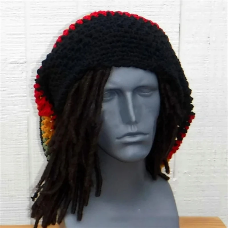 

Skullies Baggy Slouchy Skull Hat Warm Chunky Cable Knit Hat