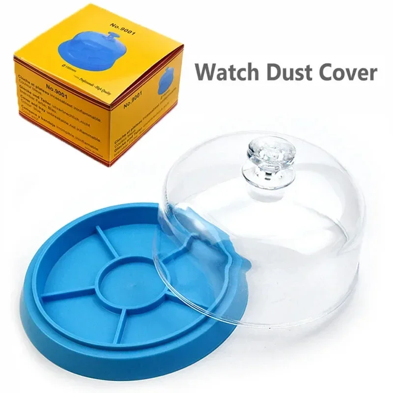 Transparent Dust-Proof Watch Parts Storage Tray with 6 Compartments