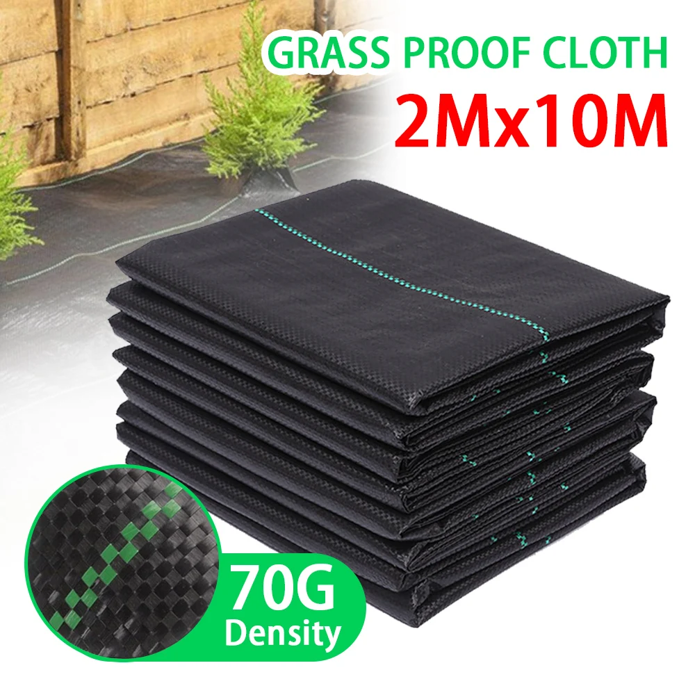 

2Mx10M PP Agricultural Anti Grass Cloth Farm-oriented Weed Barrier Mat Plastic Mulch Thicker Orchard Garden Weed Control Fabric