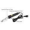 120W Mini Iron 122-662 ℉ Adjustable Temperature Easy to Clean Aluminum Alloy Portable Mini Electric Iron 3