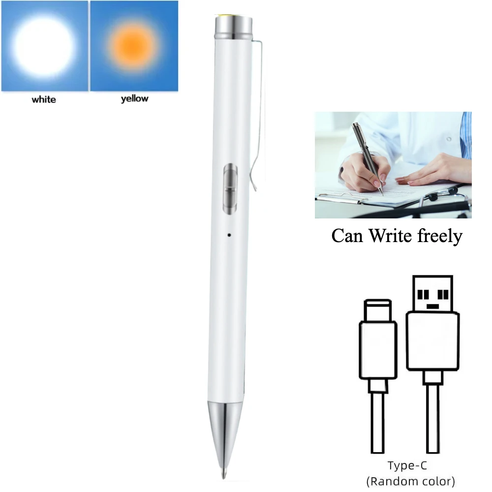 ضوء القلم الطبي المحمول المدمج في البطارية الطبية...
