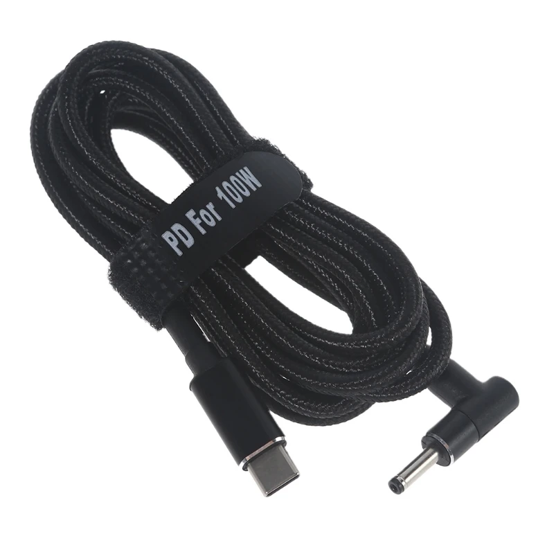 

Professional Male Power Charging Cable 100W PD USB Type C for DC 3.5x1.35mm