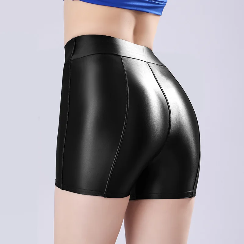 Sexy Women Leggings Shorts Bondage Seamless Slip Shiny Sissy Exotic Pants Lingerie Elastic Hotpants Party Nightwear 2XL
