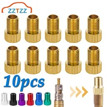 

10PCS Presta Valve Adaptors Convert Presta to Schrader Adapter for Bike Inflate Tire Using Standard Pump or Air Compressor