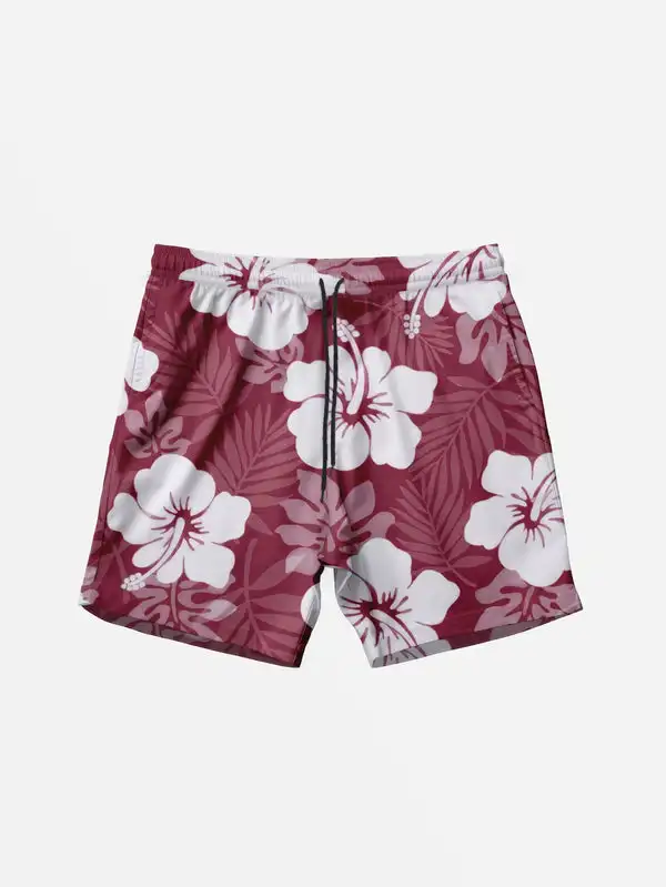 Men's Hawaiian Swim Trunks 3D Fashion Floral Print Beach Shorts Quick Dry Outdoor Leisure Sports Shorts Fashion Men's Shorts — view 5
