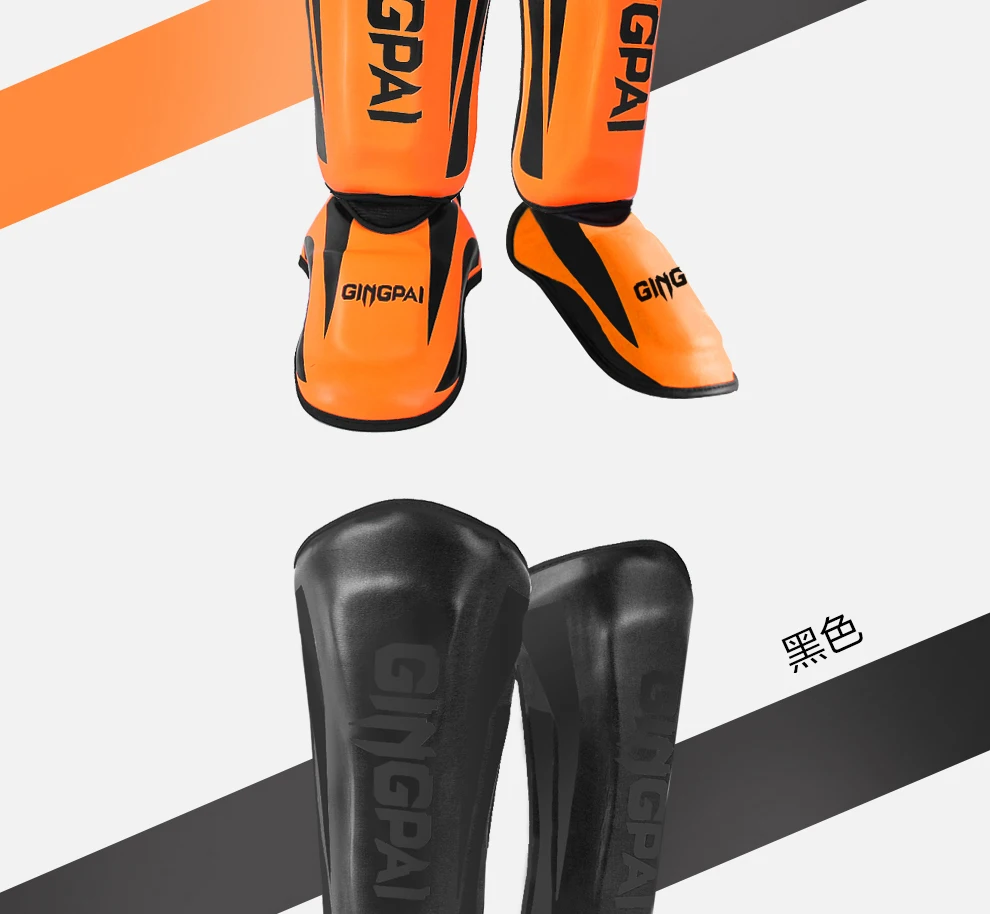 Erwachsene Muay Thai Boxen Schienbeinschutz Spann MMA Kickboxen Knöchelschutz Kampfsport Kickboxen Legging Taekwondo Ausrüstung – Detail 9