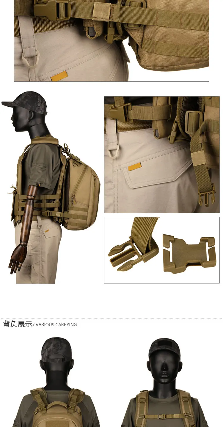 2025 Neuer Guardian 25L Stealth Day Pack Quick-Access Taktische Mehrzwecktasche Outdoor-Rucksack für Pendler – Detail 16