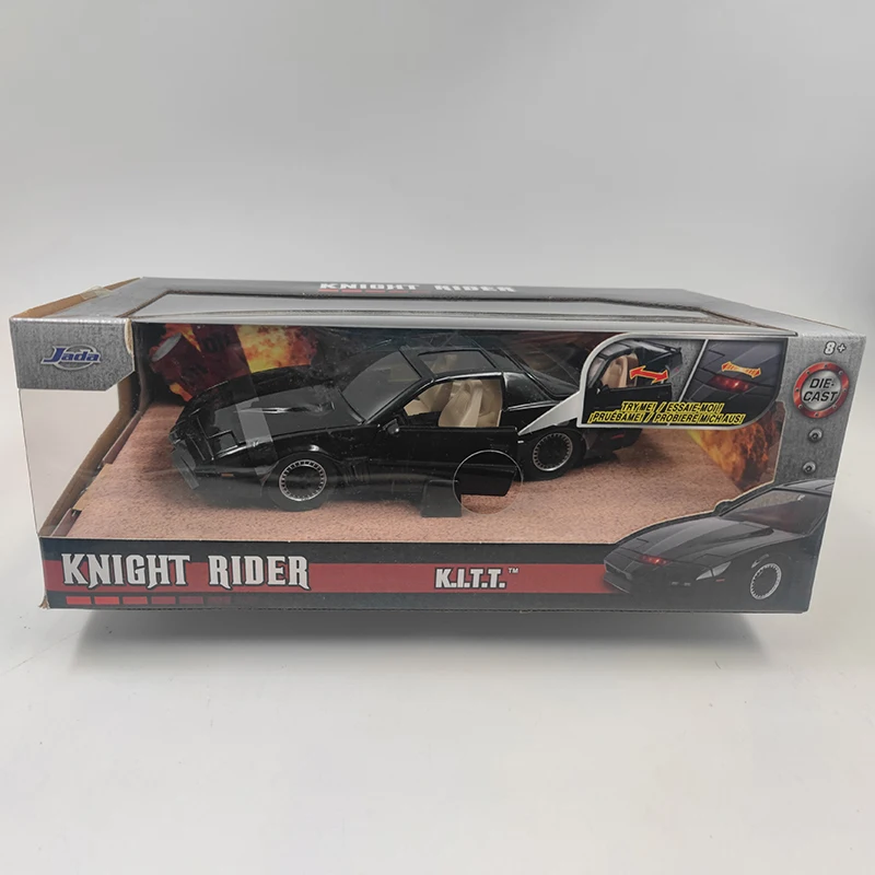 Diecast 1:24 Scale Knight Rider Sports Car Sedan Model Alloy Die