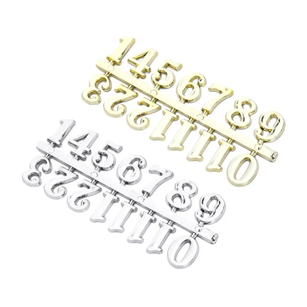 Quartz Clock Movement 1 Set Quartz Clock Numerals Accessories Arabic Number Roman Numerals Clock Parts Handmade Material Restore Digital Repair Tools