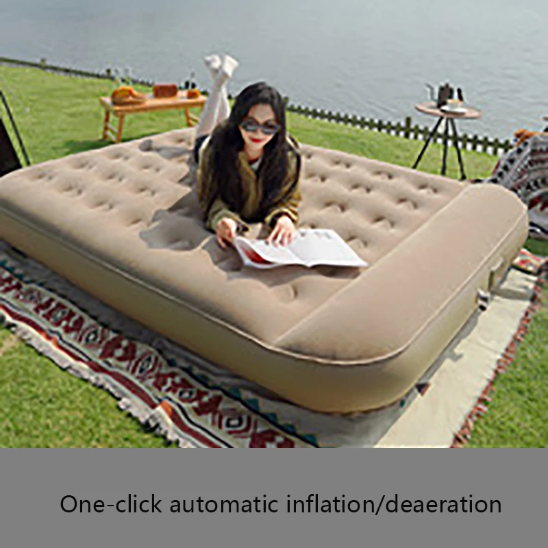 Car electric air mattress floor fully automatic air mattress home double outdoor camping tent sleeping mat