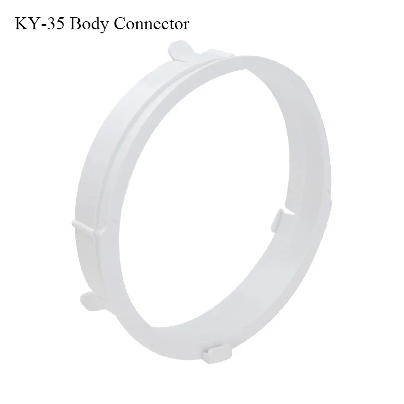 Connettore Riduttore Per Tubo Aria Condizionata Mobile: Da 130 Mm A 150 Mm, Bianco, In Plastica ABS