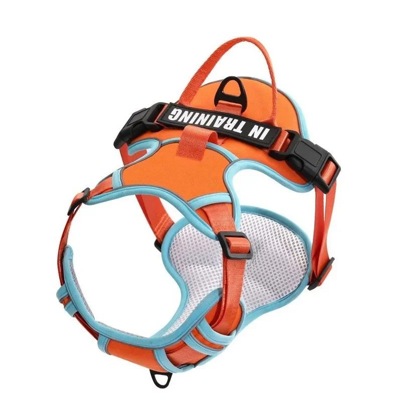 Reflective Personalized Nylon Dog Harness with Breathable Adjustable Design