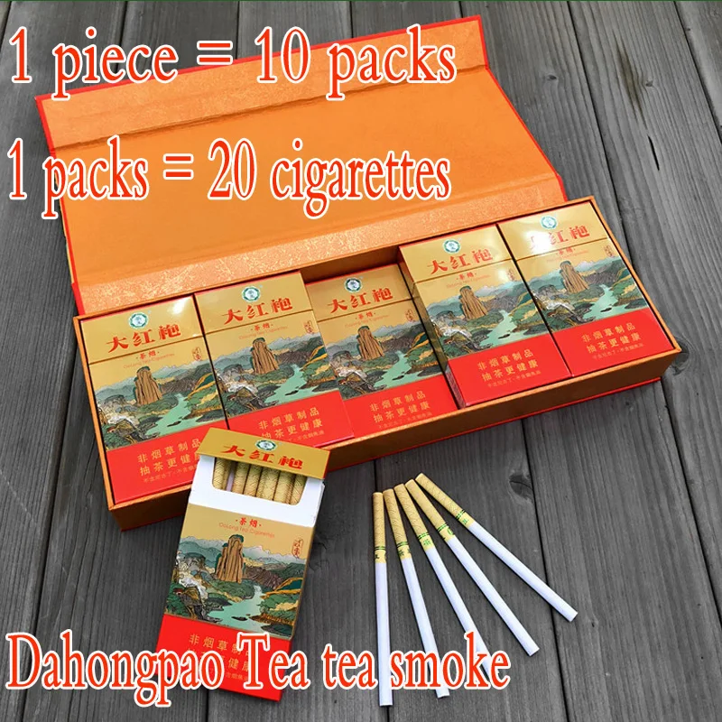 tea smoke tobacco Herbal Tea Smoke Black Tea Fine Cigarette to Quit