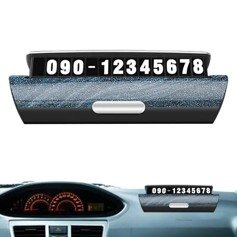 

Automobile Temporary Car Parking Card Temporary Automobile Parking Plate Number Card Heat-resistant Phone Numbers Plate Parking