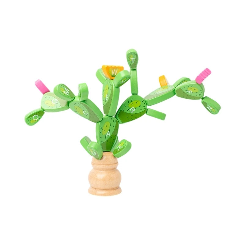 

Colorful Stacking Green Cactus Toy for 3-6 Years Old Baby Birthday Gifts Dropship