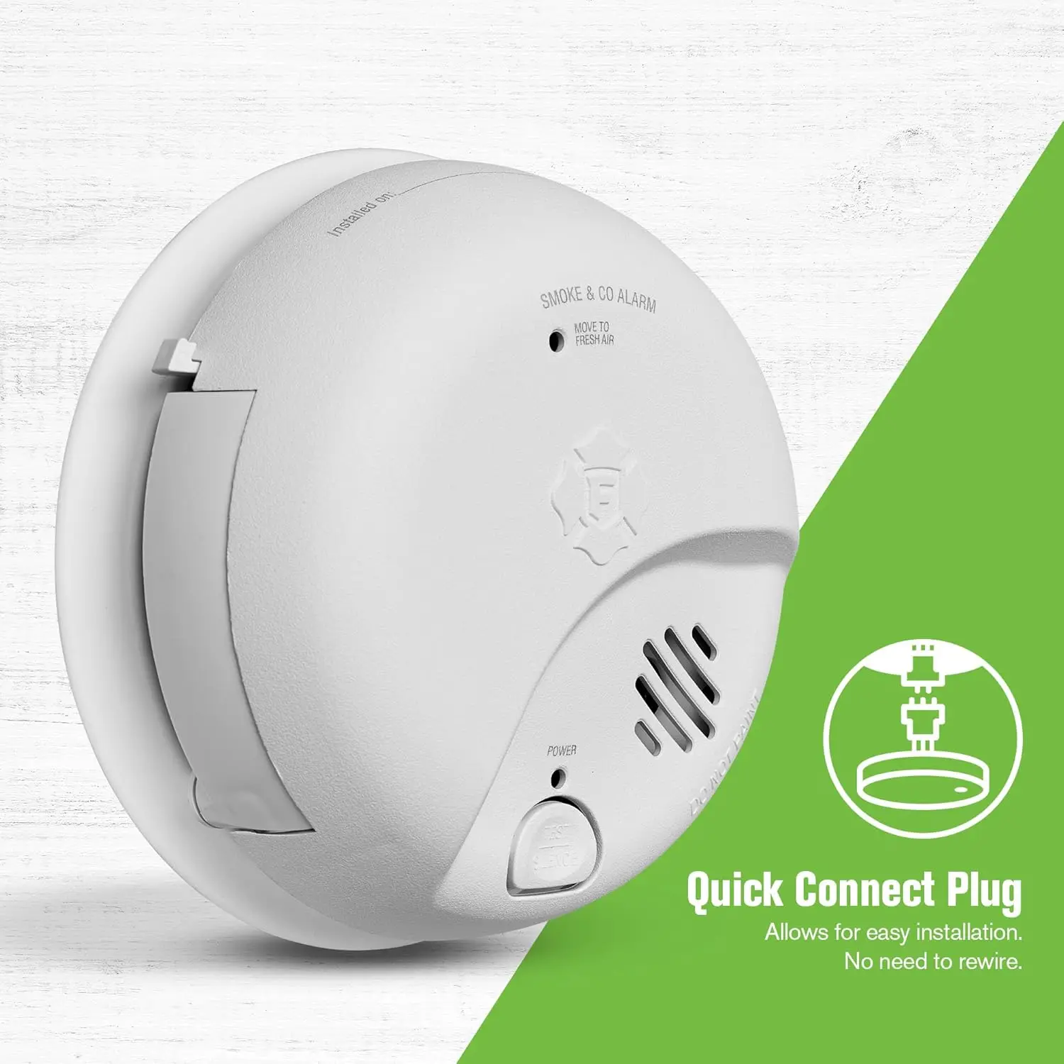 Hardwired interconnected alarm