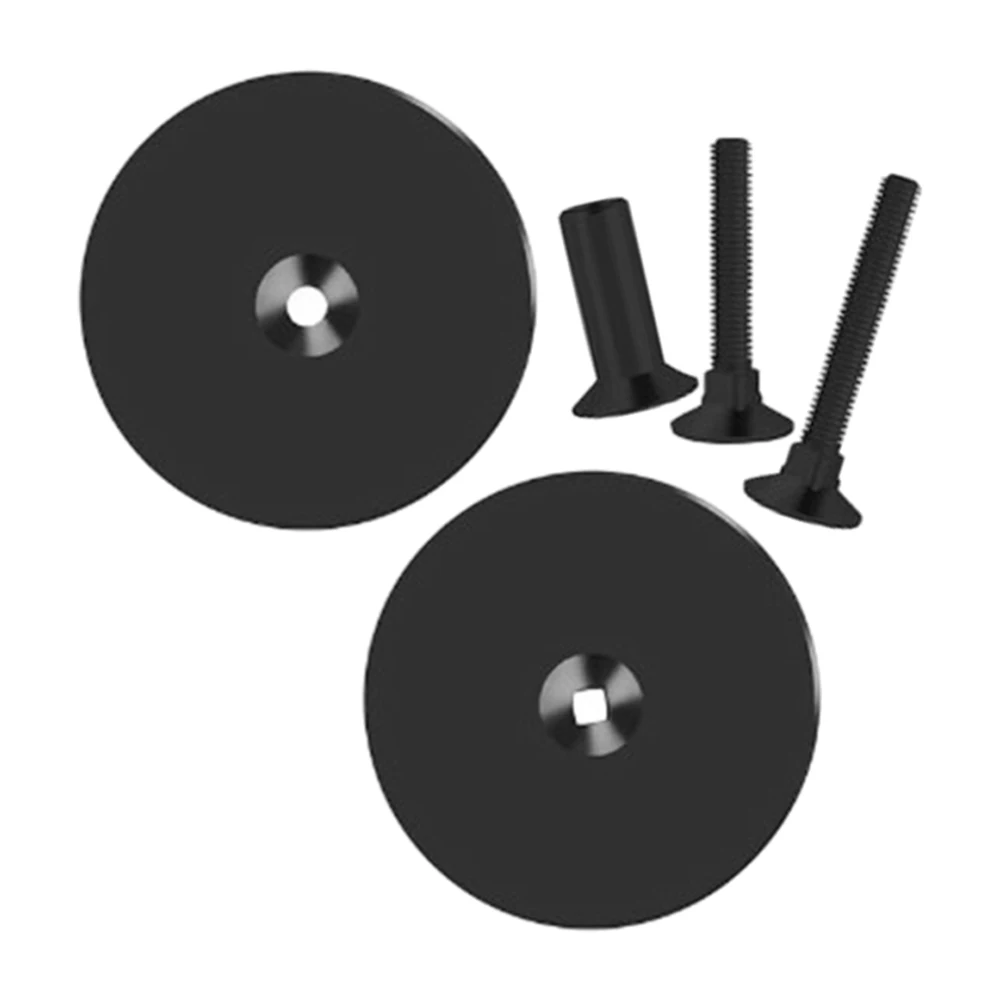 Door Handle Hole Cover Plate Diameter 67mm Deadbolt Cover Plate Door Hole Filling Hardware Holes Blocker Steel Black