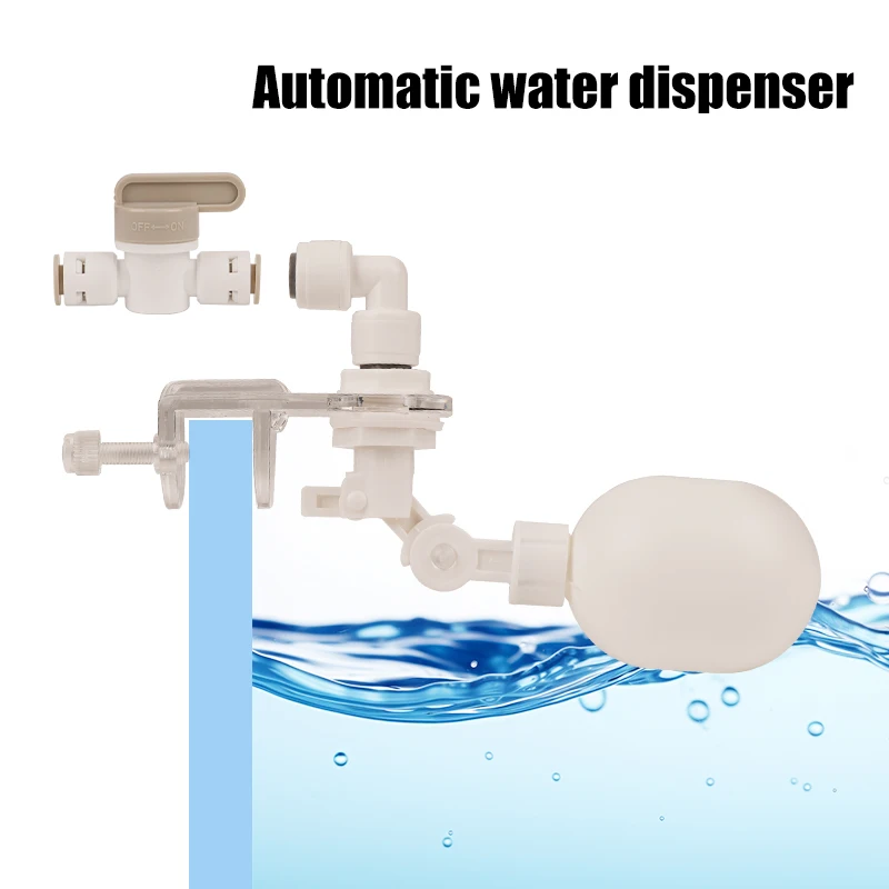 Auto Aquarium Water Changer Kit Power Free Fish Tank Float Ball Valve Type Auto Water Filler Level Controller 1/4 Inch