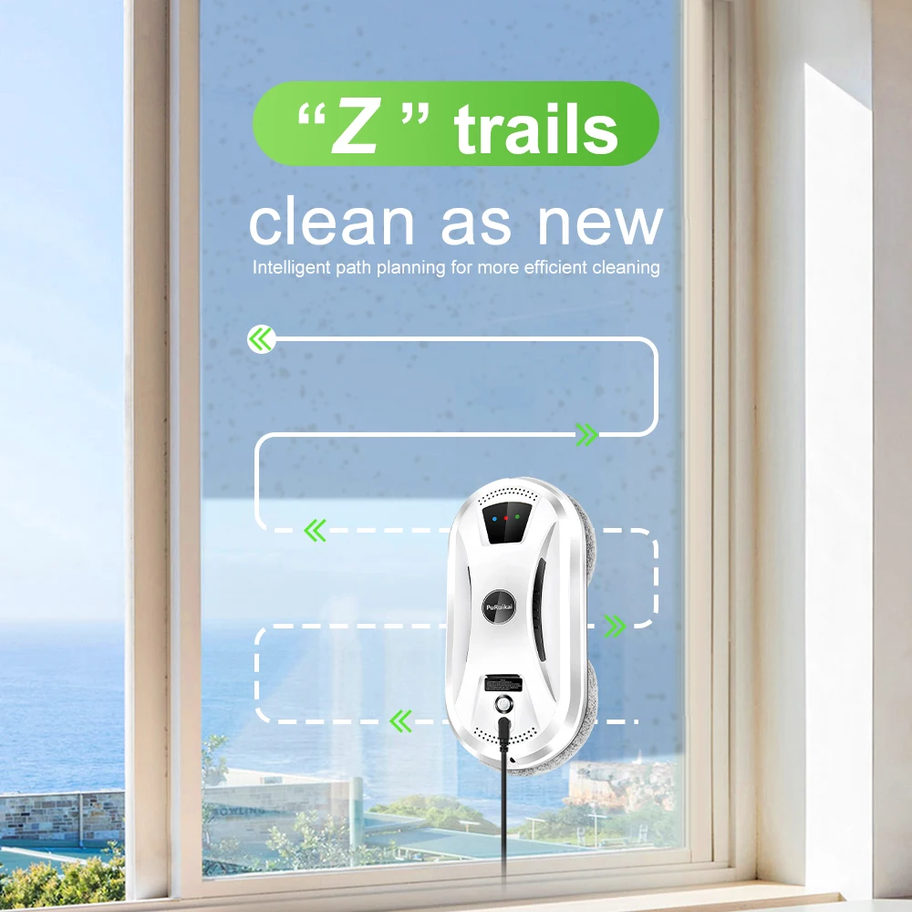 Ultra thin Robot vacuum cleaner window cleaning robot window cleaner electric glass limpiacristales remote control for home 5