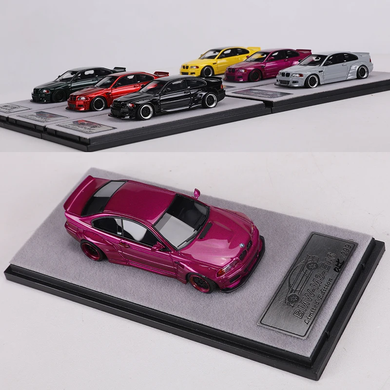 QIDIAN 1:64 E46 M3 Limited Edition 249 Resin Car Model Black