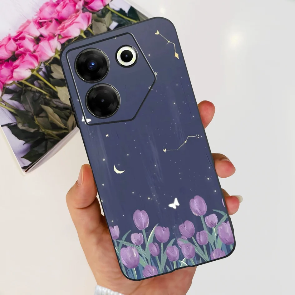 Fashion Butterfly Transparent Soft Silicone Phone Case Cover