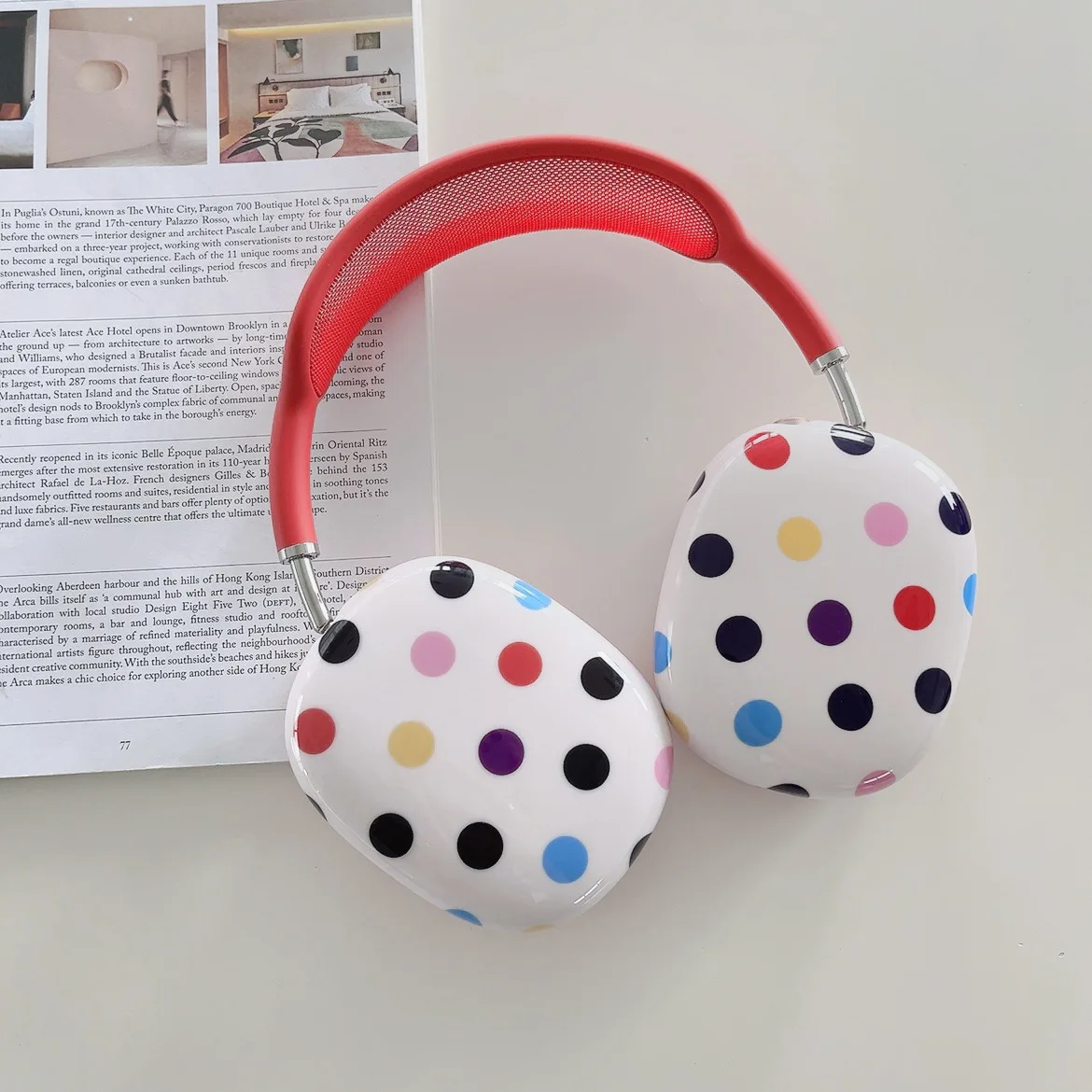 

Solid Color Cute Suitable for Apple AirPods Max Protective Case Anti Drop Simple Earphone Case