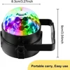LED Stage Disco Light Rotating DJ Ball Strobe Remote Sound Control Magic Dance Car RGB Christmas Gift Party Club Laser Show Lamp 2