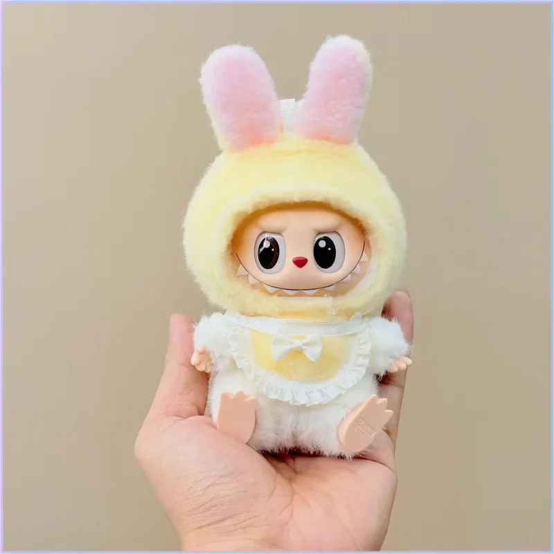 For 17cm Labubu Cute Animal Hat Decoration Doll Clothes Ropa Labubu V1 V2 V3 Kawaii Outfit Accessories Doll Clothes 2