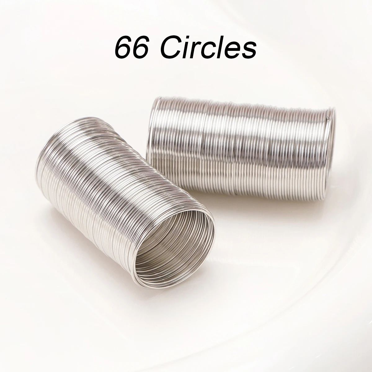 66/132 Stahldraht Ring Kreis Memory Wire Ring Kreis DIY Ringherstellung Zubehör Schmuck Material Metalldraht – Detail 6