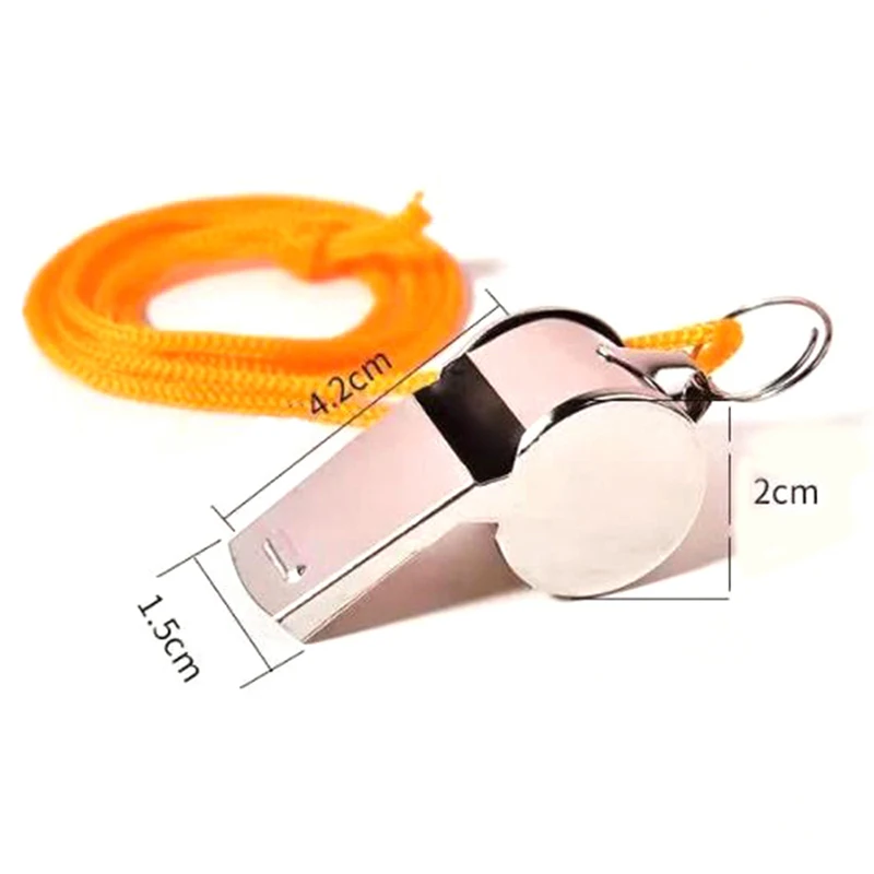 

Stainless Steel Whistle First Aid Whistle Soccer Football Basketball Hockey Baseball Sports Referee Whistle Survival Outdoor