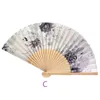 Vintage  Folding Hand Held Flower Fan Chinese Dance Party Pocket Gifts 4