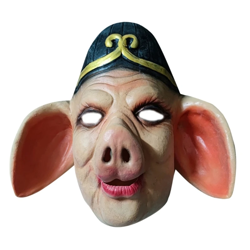 

Pig Head Mask Adult Head Mask Funny Novelty Mask Latex Full Face Mask Gift