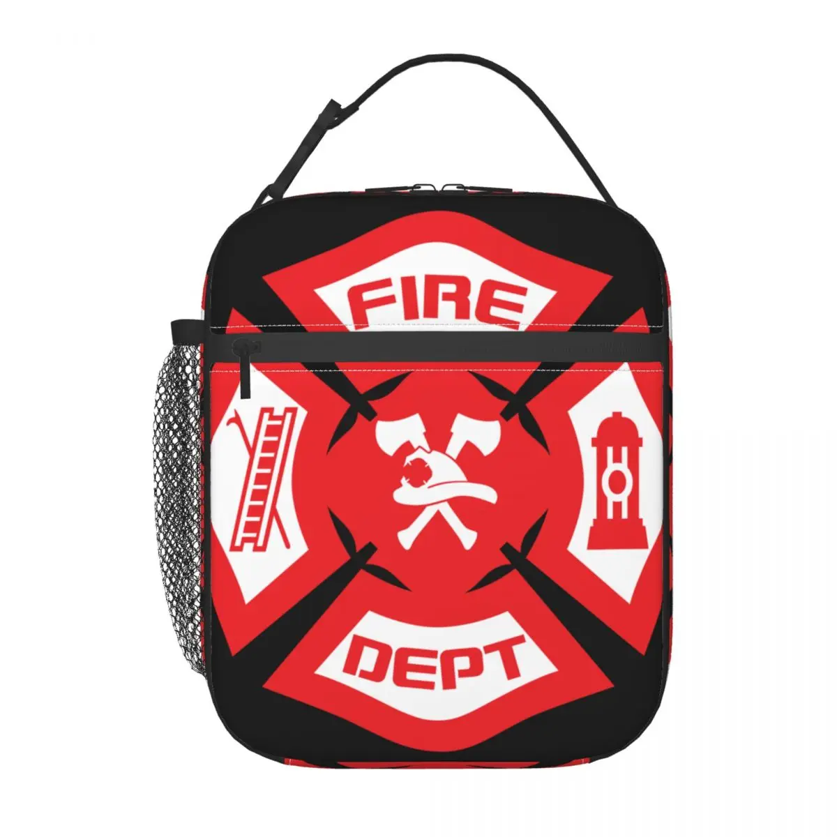 

Insulated Lunch Bag Fire Department Lunch Box Tote Food Handbag