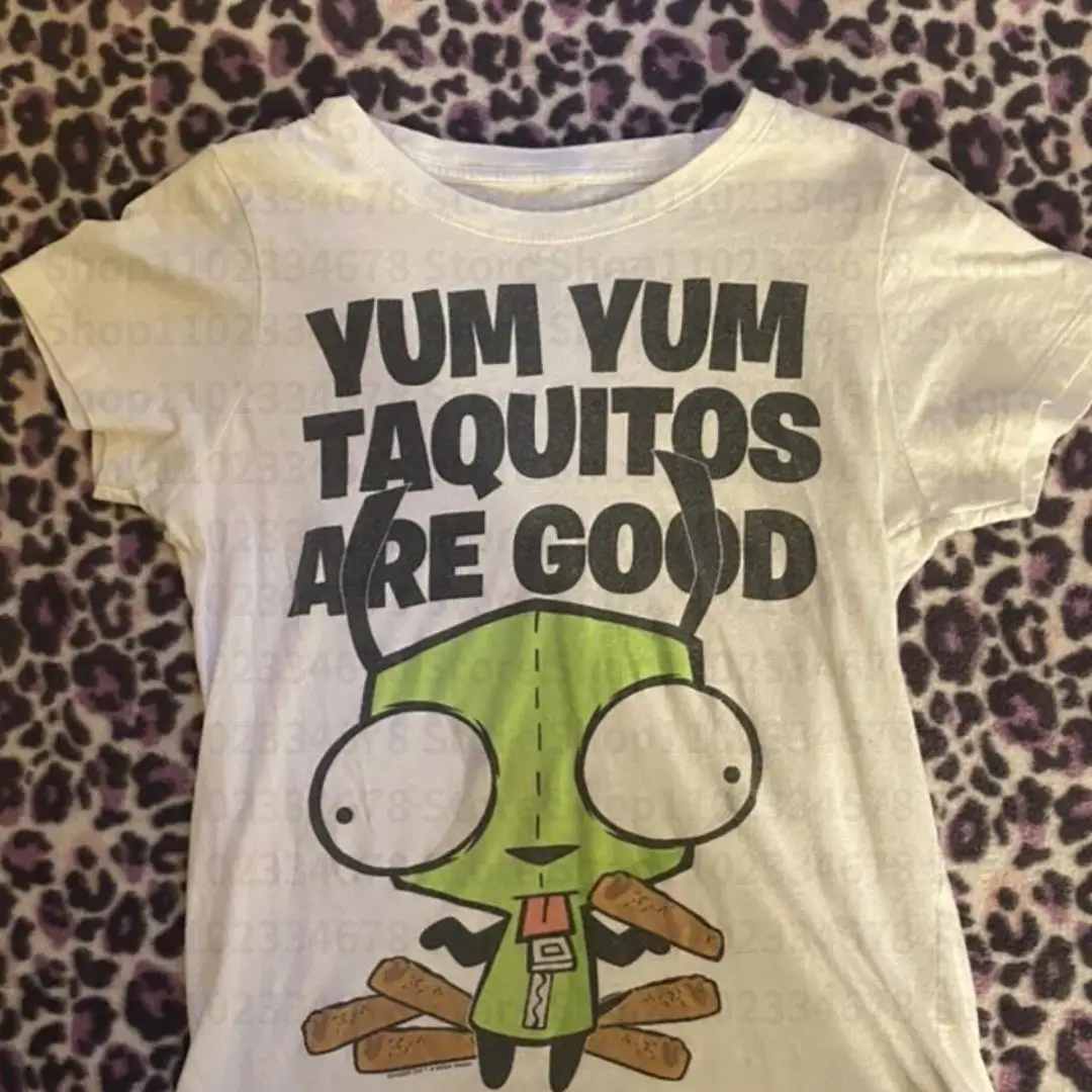 Y2k Stile Vestiti Gotico Emo Ragazze Crop Top Streetwear Estetica Grunge Baby Tees Vintage Donna Lettera Stampa Canotta T-shirt 1