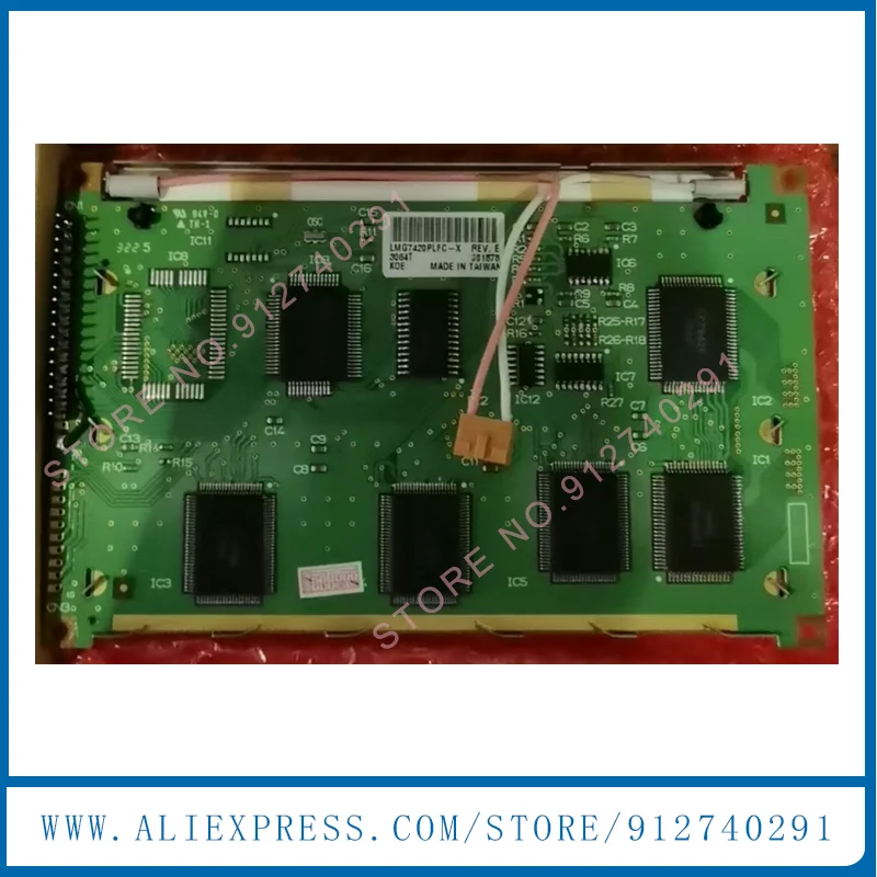 LMG7420PLFC-X 기존 5.1 인치 LMG7420PLFC X LCD 디스플레이 스크린 패널 240*128 호환 가능 새로운 블루 LCD 패널