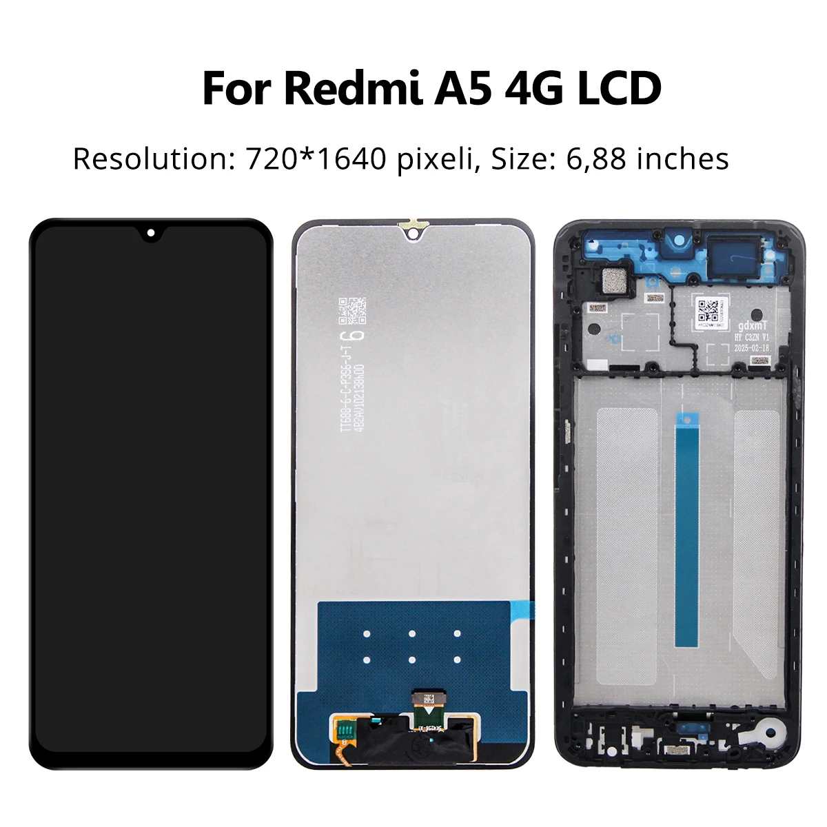 Écran LCD Pour Xiaomi Redmi A5 - 6,9" - Remplacement Écran Tactile Digitizer - Kit Réparation Avec Outils