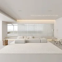 New Zealand Imported Wool Carpet For Living Room Decoration Home Rug For Bedroom Modern Solid Sofa Coffee Table Floor Mat 2