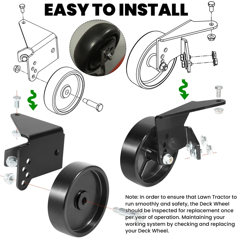 Deck Wheel Kit OEM-190-183 For MTD 38'' & 42'' Decks 2009 & Prior Fit Lawn Tractor 13AJ795G004 13AJ795G204 Exterior Accessories throttle gear kit