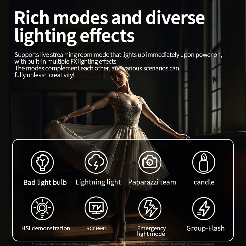 Dual Color Temperature COB Photography Light 80W Professional LED Video Light Portable Lampshade Handheld Fill Light mini Bowens 5