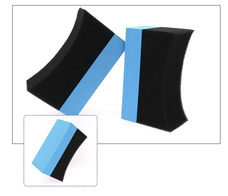 10Pcs Car Wheel Tire Cleaning Sponge Water Suction U-Shaped Sponge Pad Waxing Polishing Tyre Wash Brush Tool Car Cleaning Tools