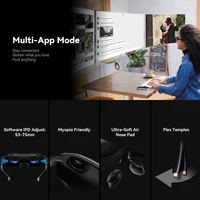 Rokid AR Spatial (Max2+Station2) Smart AR Glasses Global Version HD 3D Smart Glasses Space Projection Screen Real Time Translate 3