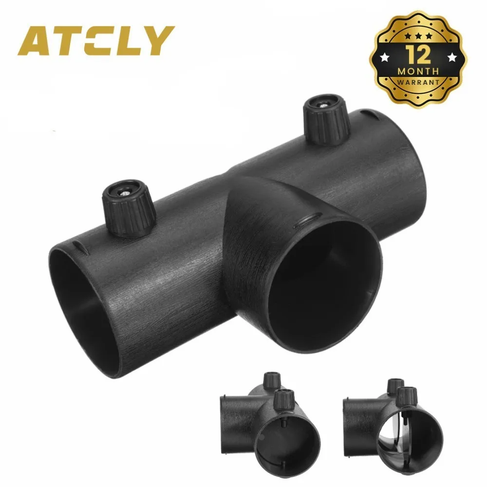 60Mm/75Mm T Piece Presa D'Aria Condotto Ducting Joiner Connettore Di Scarico Doppia Valvola Di Regolazione Flap Per Riscaldatore Di Parcheggio Diesel 
