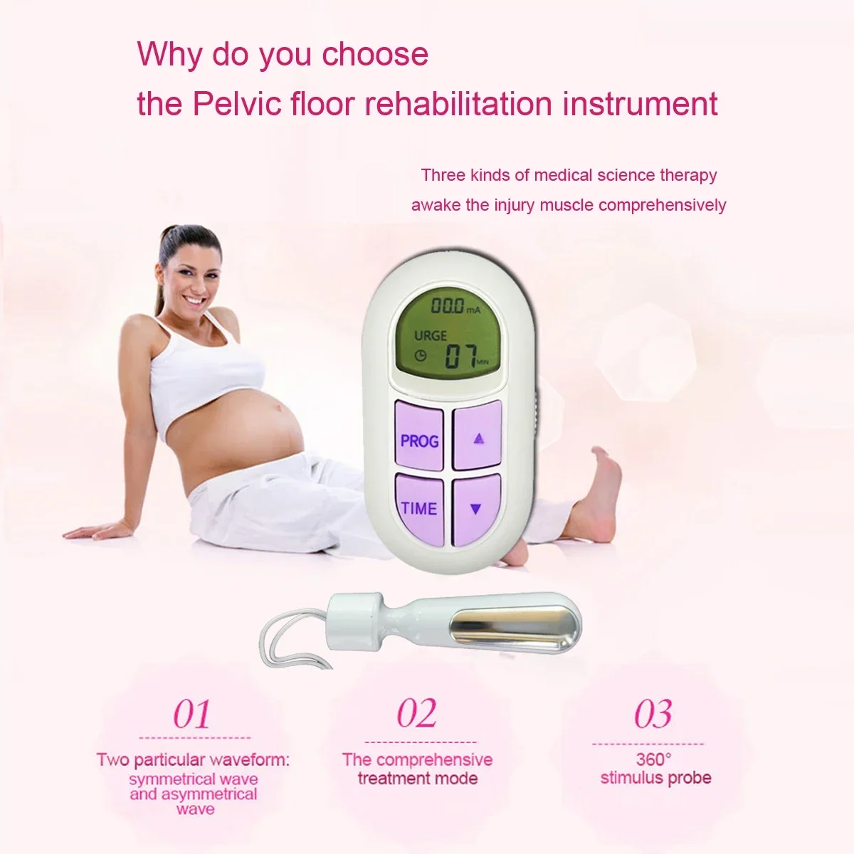 Vaginal Trainer Female Urinary Incontinence Treatment Pelvic Trainer Tightening Muscle Stimulator Biofeedback 3
