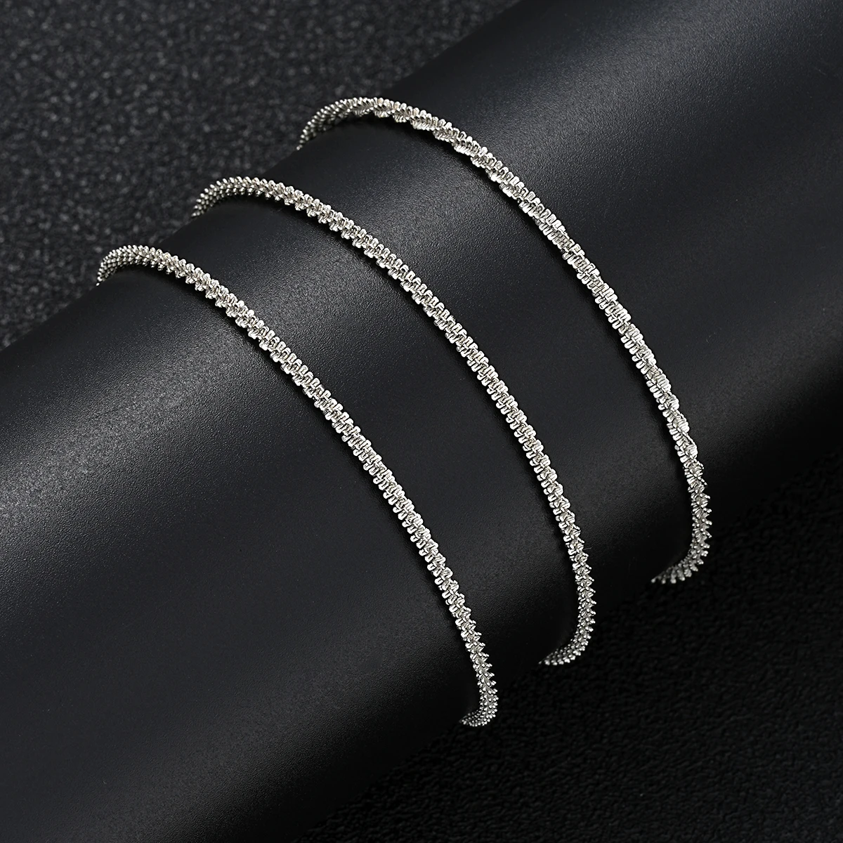 3 Pcs Sparkling Chain Anklet Sets for Women Zircon Heart MultiLayer Copper Bracelet On Leg Foot Trendy Summer Beach Jewelry Gift - Image 3